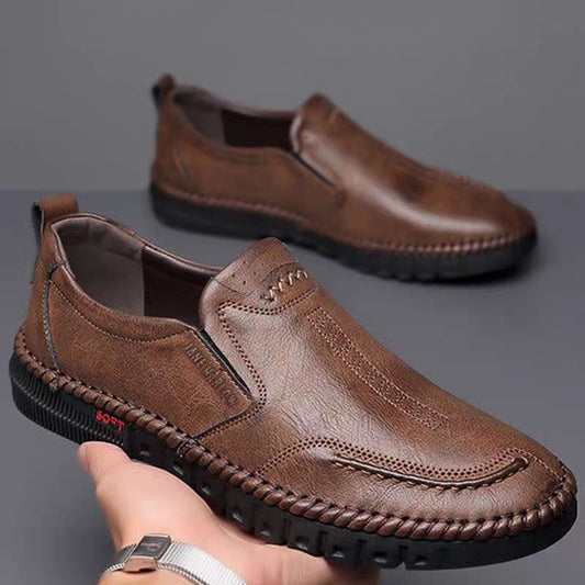 🏆 50% sleva 👞【39-44】Pánské kožené sportovní tenisky 2025, měkké, protiskluzové, prodyšné
