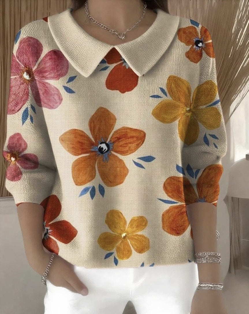 🔥【S-3XL】Pohodlný top s dlouhým rukávem a výstřihem do V, rok výroby 2025, podzim a zima