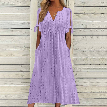 💋【🏆Bestseller】【S-5XL】😍Jednoduché dámské šaty větší velikosti v jednobarevné, volné a ležérní.