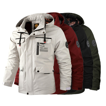 🔥🔥【Horký výprodej】【M-6XL】Nová pánská podzimní a zimní teplá bunda, odolná proti větru a vodě【Doporučeno】