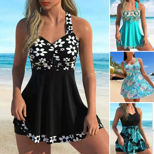 🏖️👙【S-6XL】🌴Elegantní plavky s potiskem pro větší velikosti