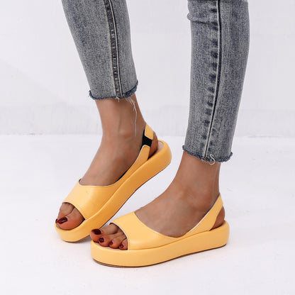 🔥【35-43】👡 Pohodlné dámské sandály z měkké kůže se silnou podrážkou