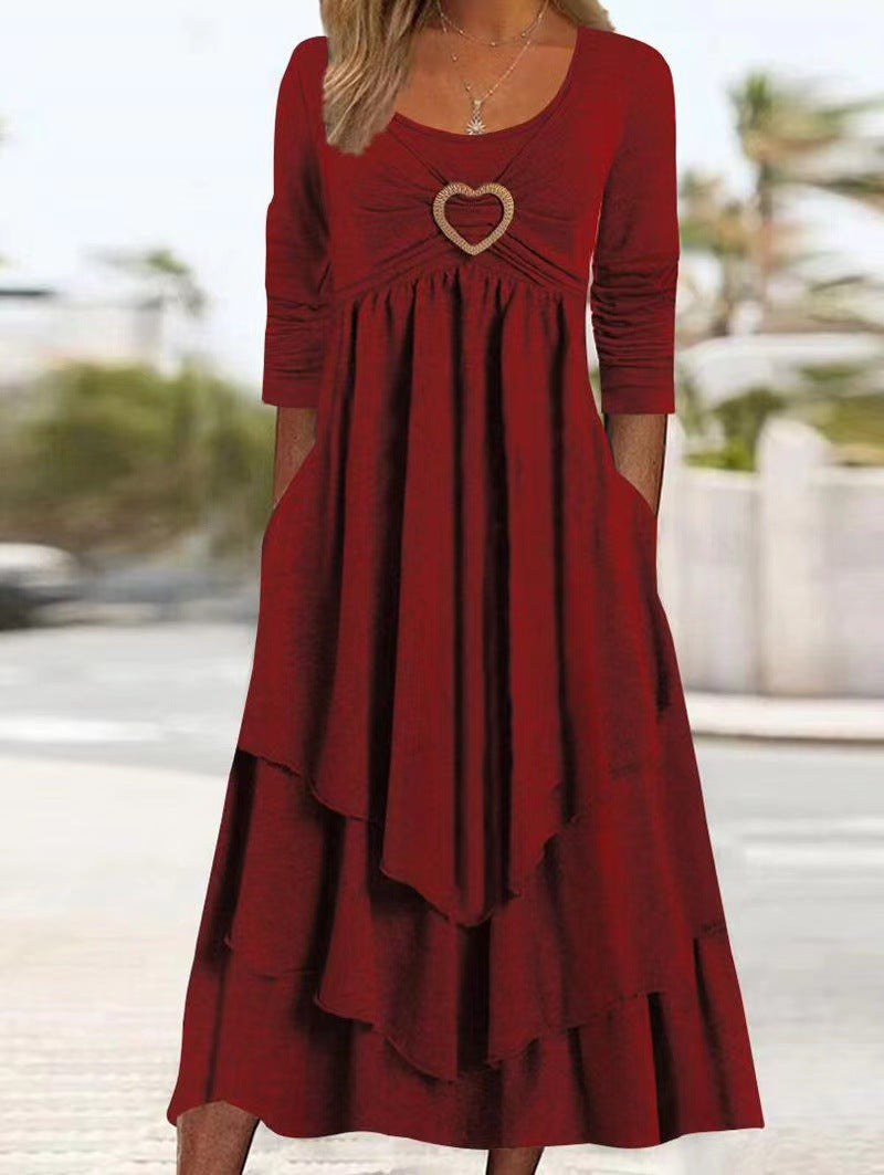 👗 50% de descuento🔥【40-100 kg】Nuevo vestido sencillo de algodón y lino; tejido cómodo y transpirable ✅️Pago contra entrega ✅️2 artículos con un 70% de descuento