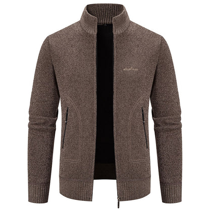 ⛄ Sezónní sleva -46% 🔥🔥【S-4XL】Nový pánský pletený kardigan, zateplený, s límcem, business casual