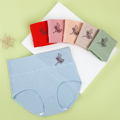 💖Poslední den 50% sleva - 【Kupte 3 kusů, získejte 3 zdarma】Čisté bavlněné kalhotky s vysokým pasem pro větší velikosti a zvedacími boky [40-100 kg]