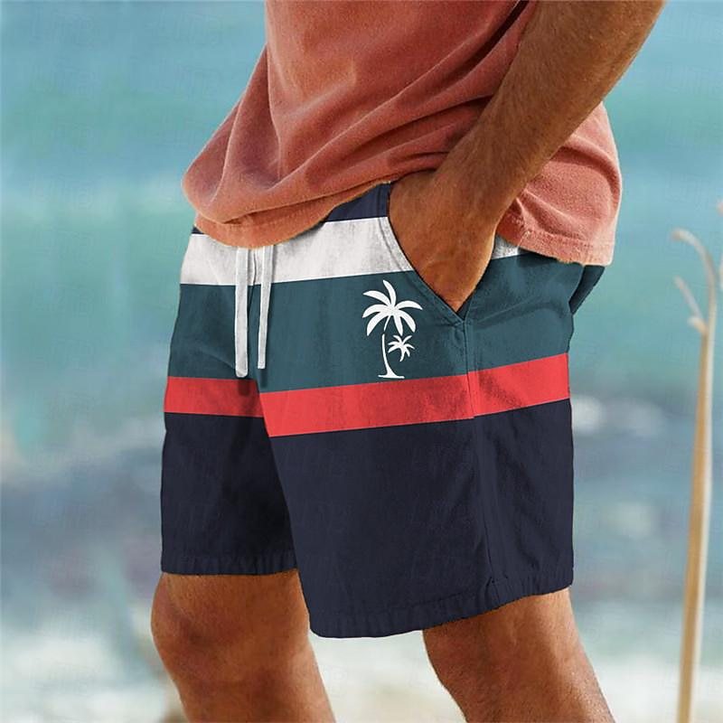 🏖️👖【Kup 1 a 1 zdarma🔥】【S-6XL】😍Velké pánské havajské plážové kalhoty, ležérní šortky s 3D potiskem