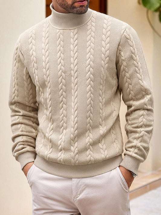 🏆50% отстъпка 🔥【40-100kg】Нова мъжка плетена топла поло яка 2026 г. ✅️Плащане при доставка