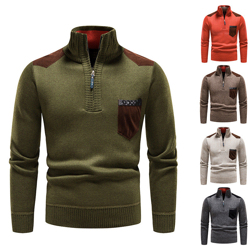 🐏Descuento -49%🔥【M-3XL】Suéter casual con cremallera para hombre otoño/invierno