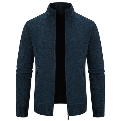 ⛄ Sezónní sleva -46% 🔥🔥【S-4XL】Nový pánský pletený kardigan, zateplený, s límcem, business casual