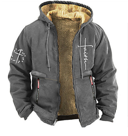 🔥🔥【S-5XL】Muška jesensko/zimska modna ležerna jakna od debelog flisa