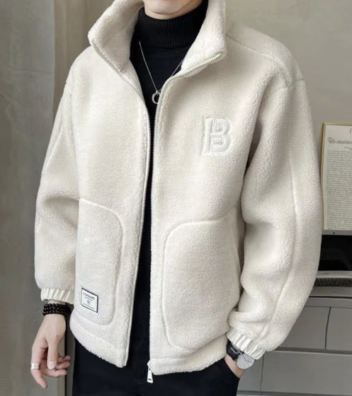 ⛄【L-6XL】Зимно поларено яке, памучно палто, дебело памучно палто от агнешка кожа, топло палто