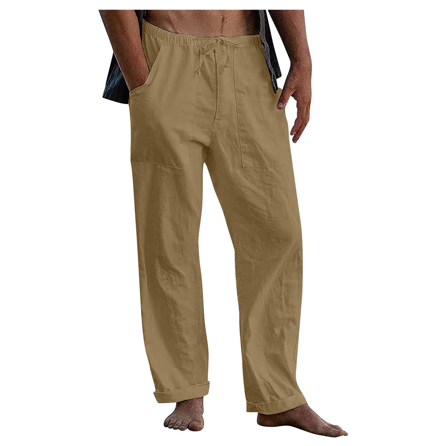 💥😎【50% kedvezmény 🔥】【S–5XL】🌈 Nagyméretű férfi szabadidőnadrág pamutból és lenből, 12 színben
