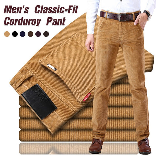 🏆 Top Ventas【Descuento -42% 🔥🔥】Pantalones de pana para hombre Classic Fit