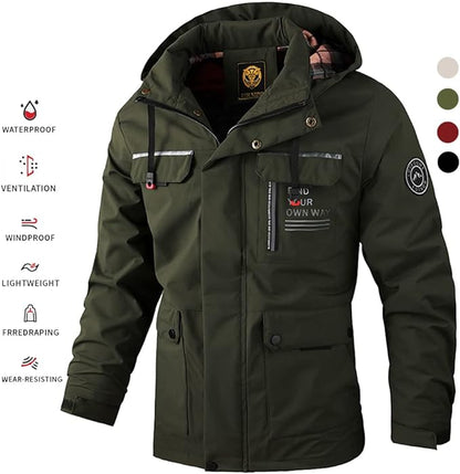 🔥🔥【Horký výprodej】【M-6XL】Nová pánská podzimní a zimní teplá bunda, odolná proti větru a vodě【Doporučeno】