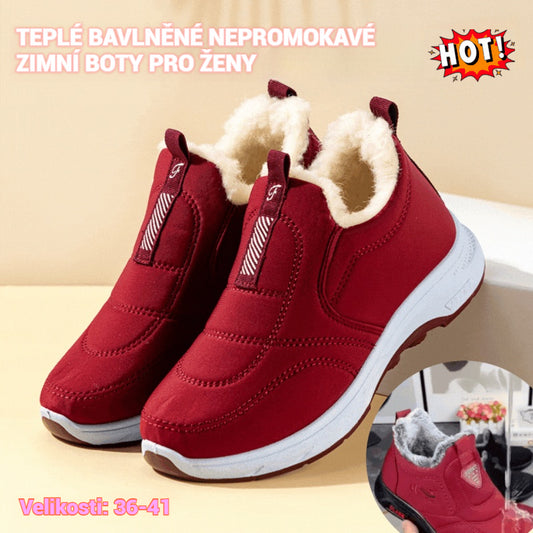【35-41】Dámské teplé bavlněné nepromokavé zimní boty, vyrobené z teplé bavlny -4108457