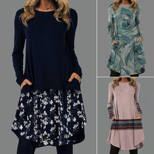 🔥🌺【S-5XL】Nové vintage šaty v etnickém stylu v různých květinových variantách