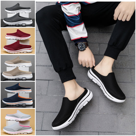 🙋‍♂️🙋‍♀️👟【Sleva 50 % 🔥】【35–48】Unisex pantofle s uzavřenou špičkou, ve větších velikostech, lehká a prodyšná volnočasová obuv pro muže i ženy