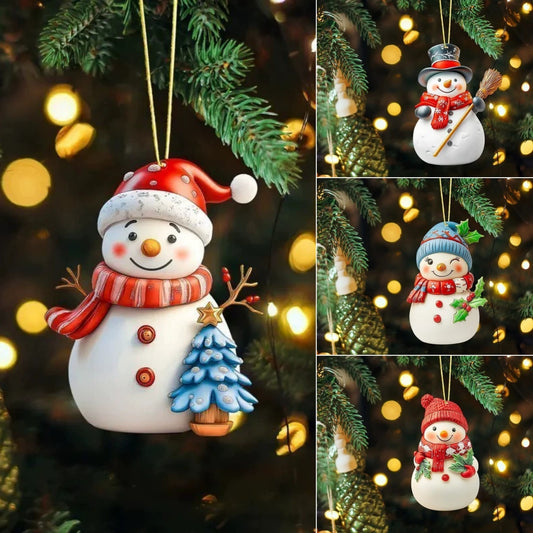 🎄🎅⛄【Kupte 6 a získejte 6 zdarma】Roztomilá vánoční ozdoba na sněhuláka -4141634