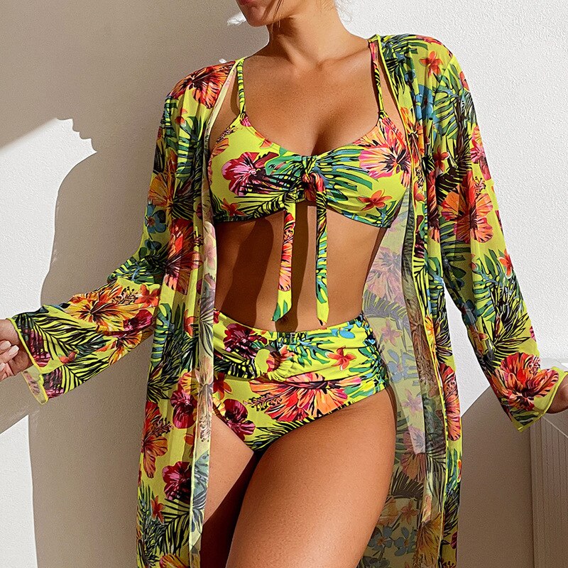 👙☀️【S-2XL】 2025 nový třídílný set plavek --4084344
