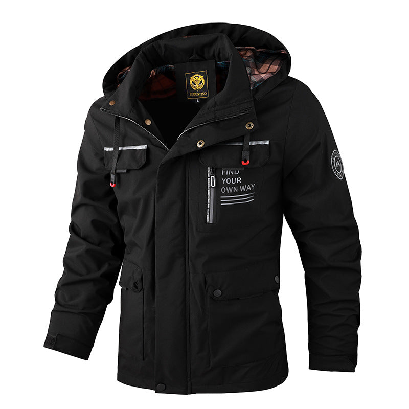 🔥🔥【Horký výprodej】【M-6XL】Nová pánská podzimní a zimní teplá bunda, odolná proti větru a vodě【Doporučeno】
