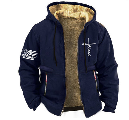 🔥🔥【S-5XL】Muška jesensko/zimska modna ležerna jakna od debelog flisa