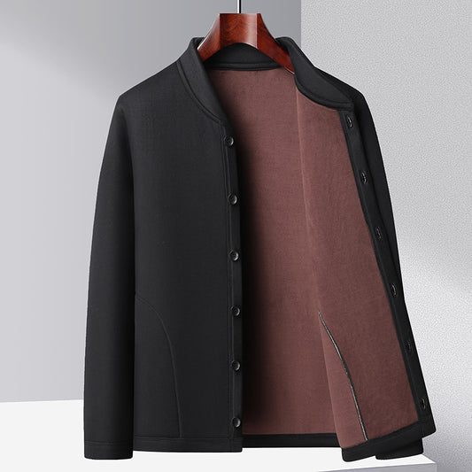 🔥🔥 Sleva -49% 🔥【XL-5XL】Zimní teplý pánský kabát s fleecovou podšívkou, tlustý kardigan