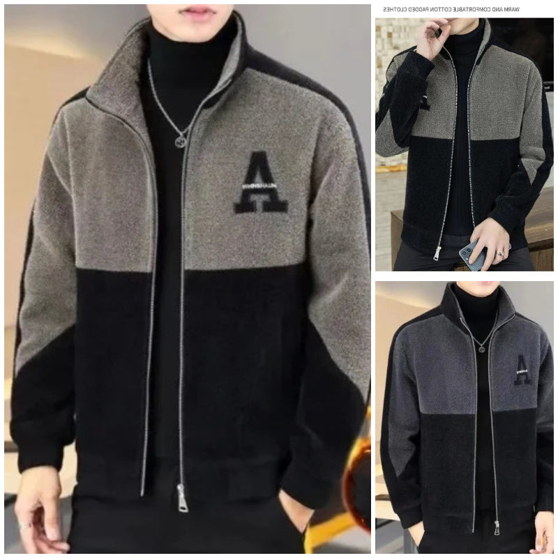 🐏【Sleva -39%🔥🔥】Pánská bunda s vysokým límcem, přiléhavým střihem a hřejivá.