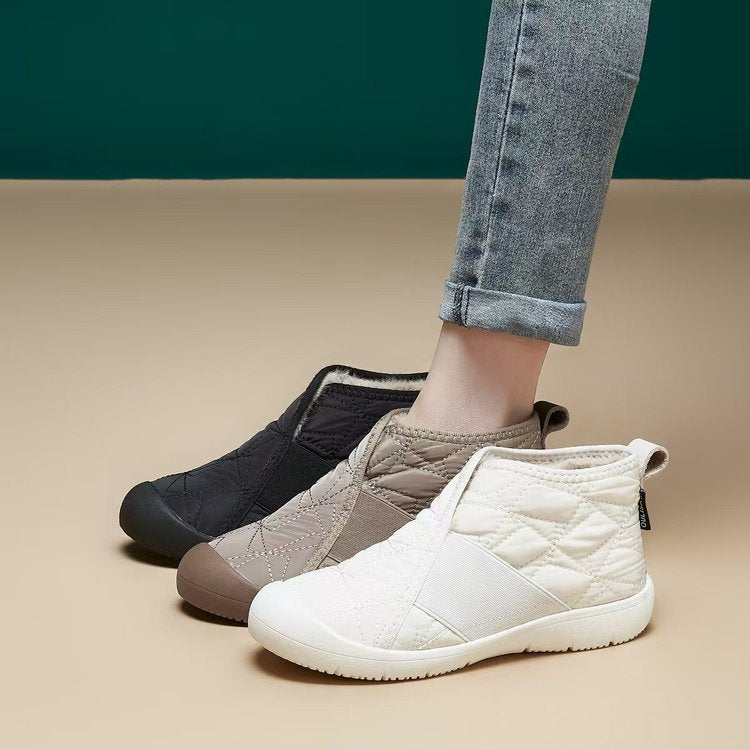 ✨👢【35-42】Нови, меки, удобни, топли и водоустойчиви дамски памучни обувки за есен и зима