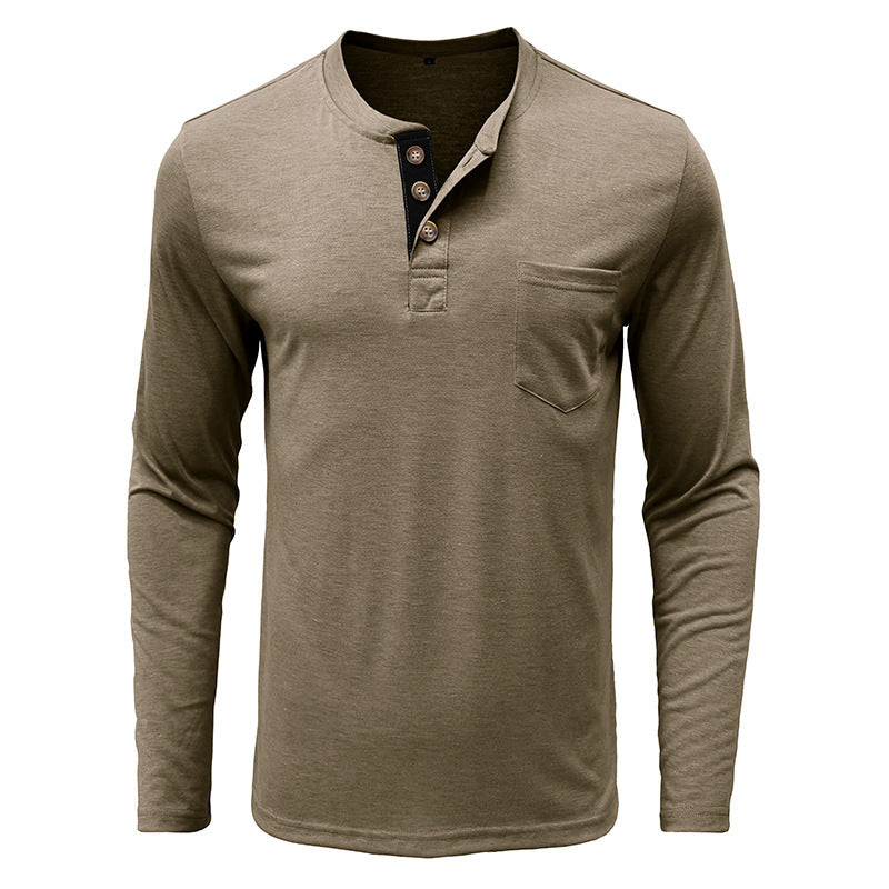 🤩【Časově omezená sleva】【M-3XL】Pánské tričko s dlouhým rukávem z bavlny a lnu - 4042468