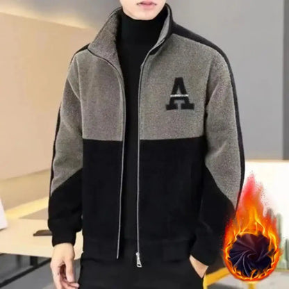 🐏【Sleva -39%🔥🔥】Pánská bunda s vysokým límcem, přiléhavým střihem a hřejivá.