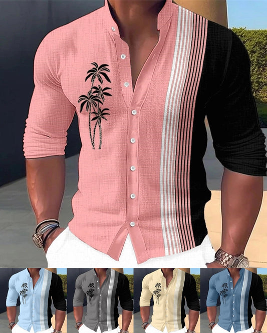 🔥🔥【S-6XL】🌴Nové styly pro jaro a léto 2025, pánské stylové ležérní bavlněné košile