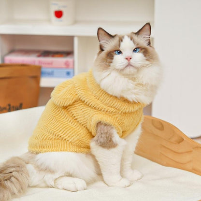 🧸【Kupte 1 a získejte 1 zdarma🔥】【0,5-10 kg】Teplá bunda pro psy a kočky - měkká a mazlivá s roztomilými oušky [Dlouhý rukáv + bez rukávů]