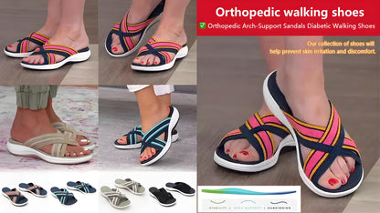 🔥🔥【35-43】👡Dámské letní ortopedické sandály na platformě