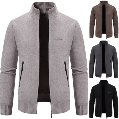 ⛄ Sezónní sleva -46% 🔥🔥【S-4XL】Nový pánský pletený kardigan, zateplený, s límcem, business casual