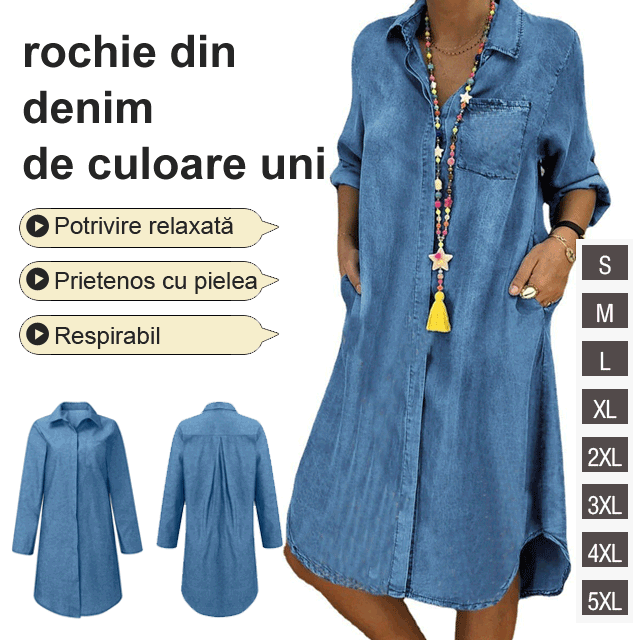 👘50% zniżki🔥【40-120 kg】Damska sukienka jeansowa w dużym rozmiarze 2026, swobodna sukienka ✅Płatność przy odbiorze ✅️2 artykuły ze zniżką 70%