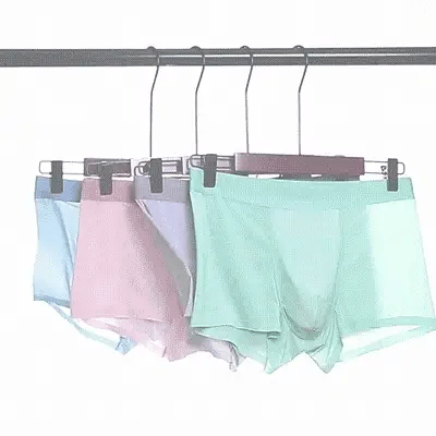 🆒（1 комплект от 6 части）🔥🔥Мъжко бельо от ледена коприна