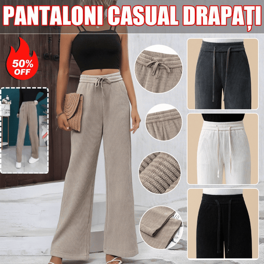 💥Popust -46%🔥【M-3XL】Nove ženske rastezljive ležerne hlače širokih nogavica ✅️Plaćanje pouzećem