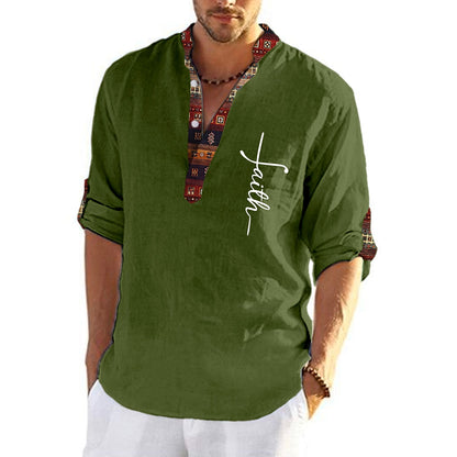 💥👔【50% kedvezmény 🔥】【S-3XL】Férfi nagy méretű pamut V-nyakú póló