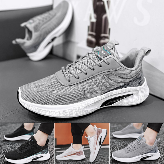 🙋‍♂️👟【Sleva 50 % ✨】【39–44】Pánské sportovní volnočasové boty z prodyšné síťoviny, s odpružením a efektem zvýšení výšky
