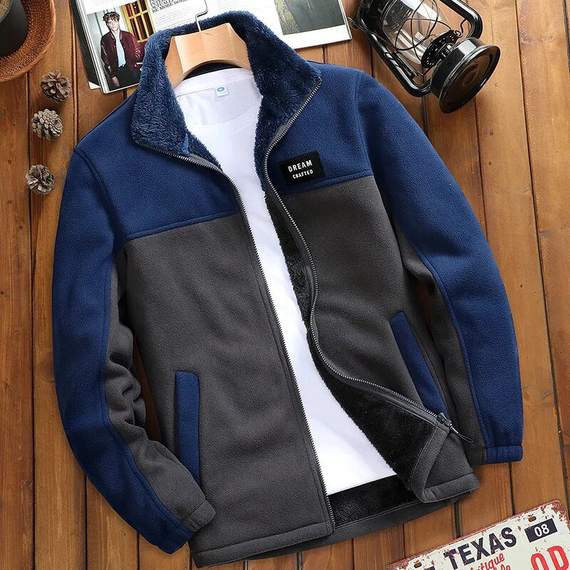 🔥Szezonális kedvezmény -43%🔥【M-4XL】Férfi vastag polár bélelt casual kabát, őszi és téli szezonra