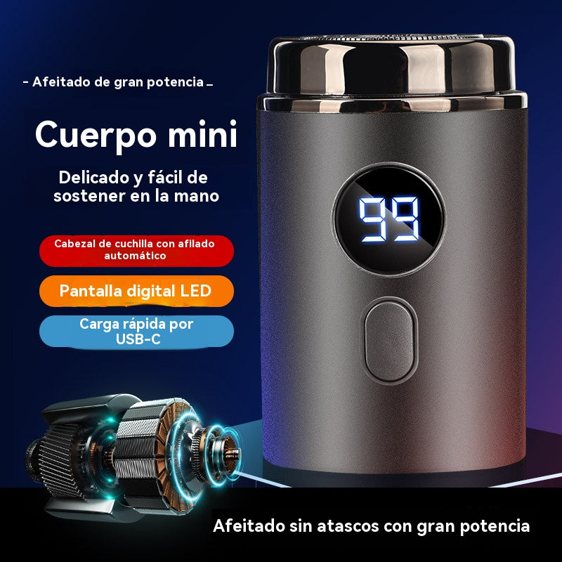 🔥 Oferta especial -47%! 🔥Potente mini afeitadora eléctrica para hombres con pantalla digital