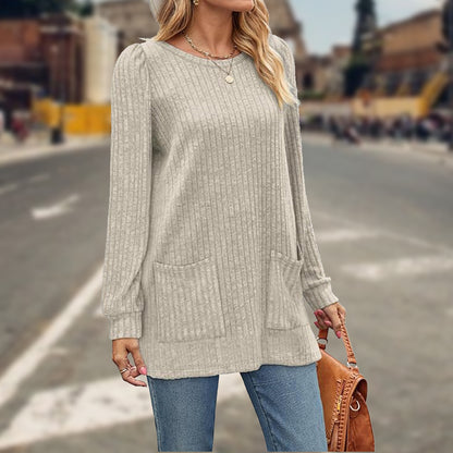 🌸💟【Descuento por tiempo limitado】🔥【M-5XL】Nueva camiseta de cuello redondo de otoño/invierno