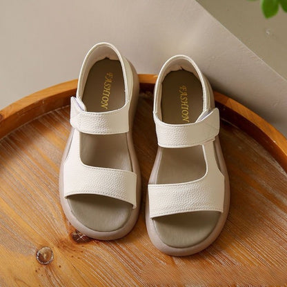 👡【35-43】 Retro letní sandály na jedné noze z měkké kůže s měkkou podrážkou -- 3973189