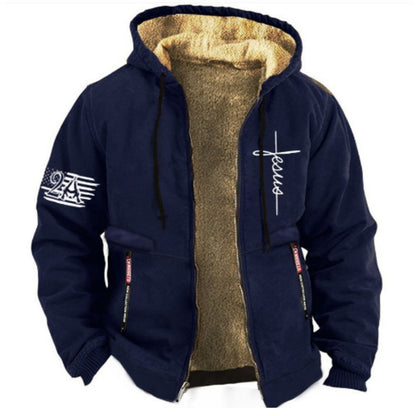 ✨【S-3XL】Stílusos férfi őszi és téli kabát könnyű bársonyból - szigetelt, könnyű és kényelmes