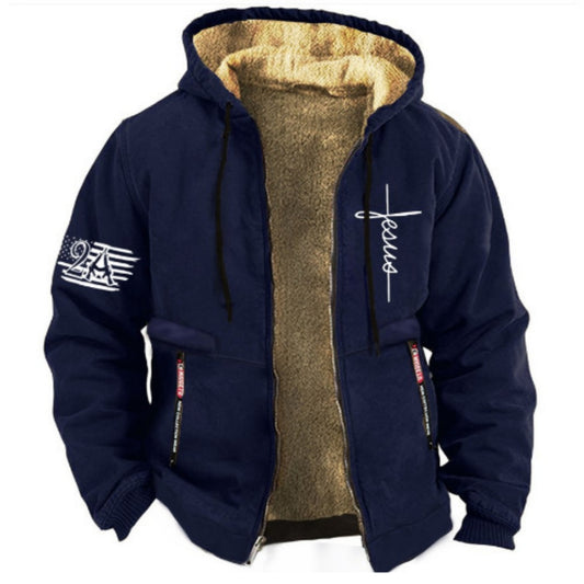 ✨【S-3XL】Stílusos férfi őszi és téli kabát könnyű bársonyból - szigetelt, könnyű és kényelmes