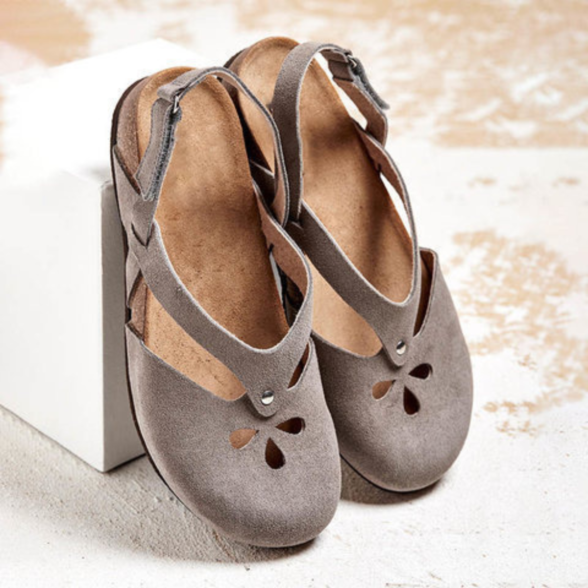 ✨✨【Oferta limitowana】【35–44】Damskie sandały codzienne z prawdziwej skóry ✅ Okrągłe noski ✅ Płatność przy odbiorze