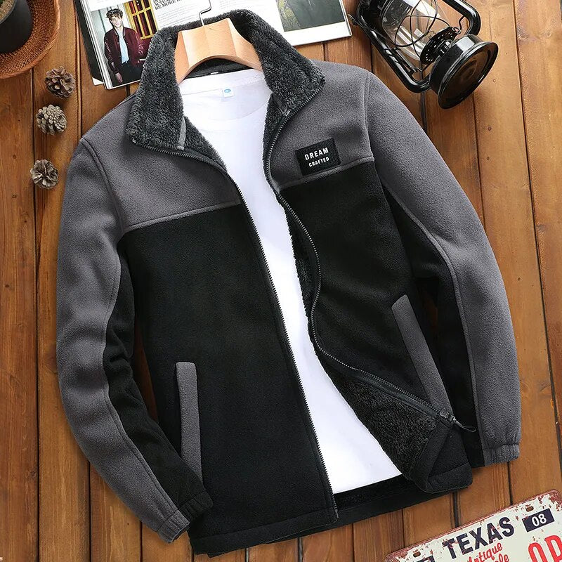 🔥Szezonális kedvezmény -43%🔥【M-4XL】Férfi vastag polár bélelt casual kabát, őszi és téli szezonra
