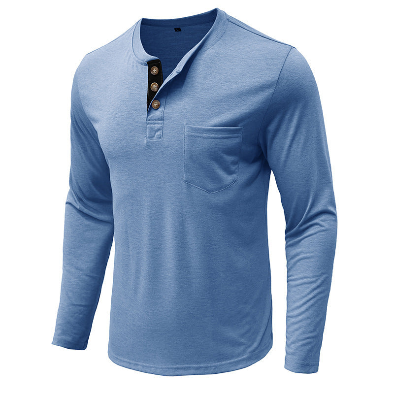 🤩【Časově omezená sleva】【M-3XL】Pánské tričko s dlouhým rukávem z bavlny a lnu - 4042468