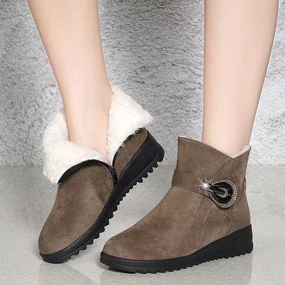 👢【35-40】Nove gležnjače od debelog flisa za žene, tople i neklizajuće skijaške cipele