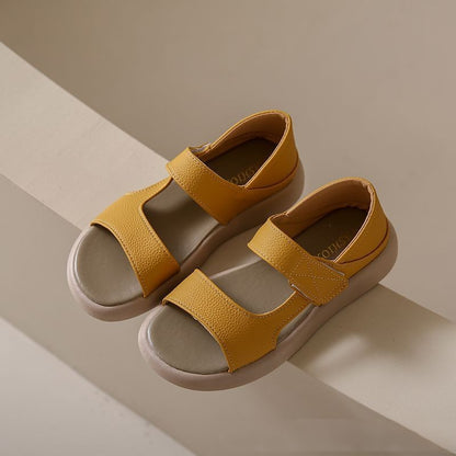 👡【35-43】 Retro letní sandály na jedné noze z měkké kůže s měkkou podrážkou -- 3973189